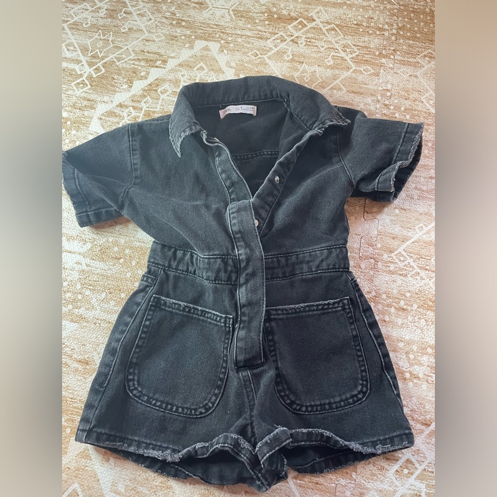 Zara denim romper